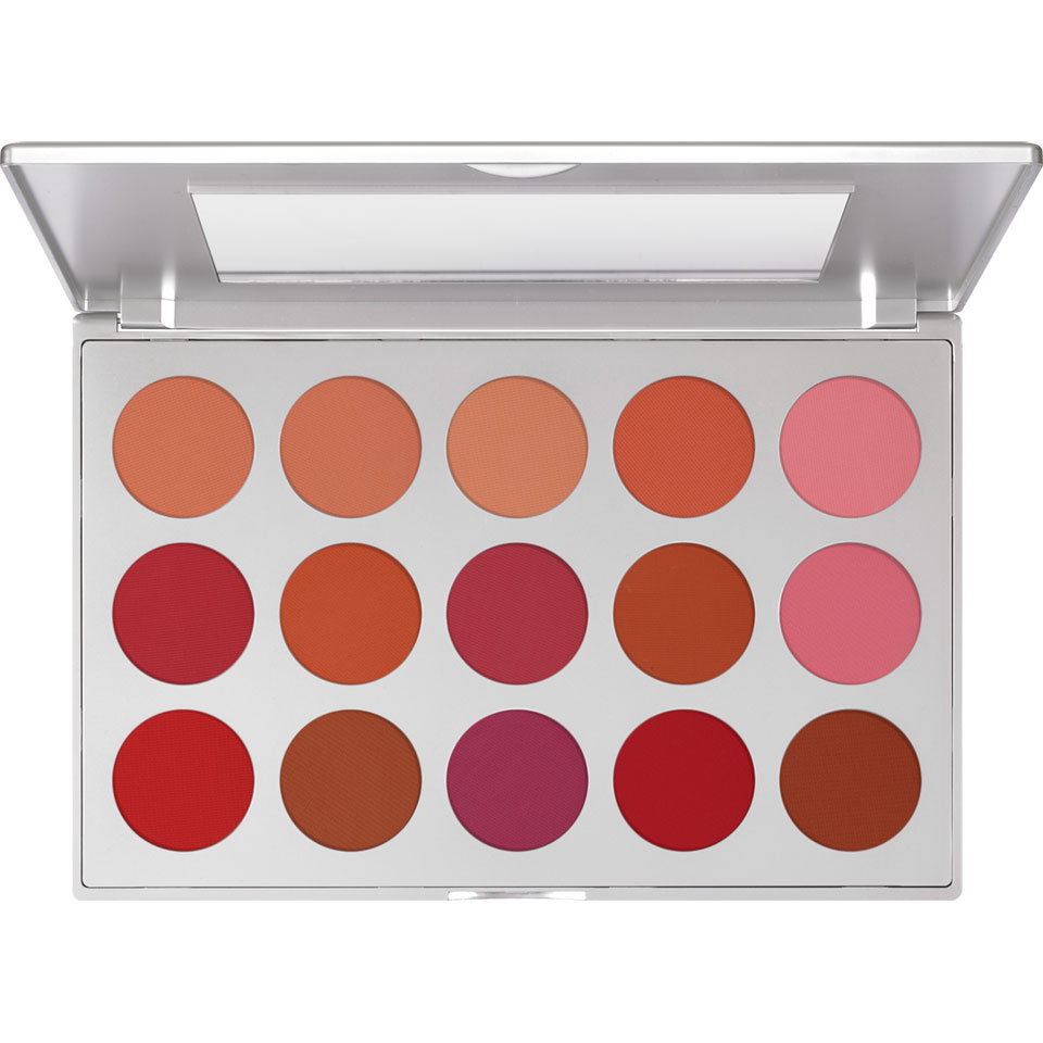 Kryolan Professional Blusher Set 15 Colors, Bridal — photo 4