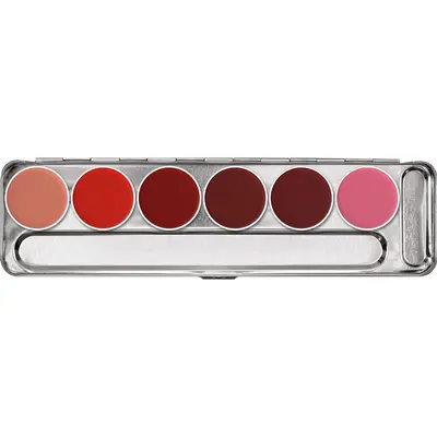 KRYOLAN PROFESSIONAL MAKEUP LIP ROUGE SET MIRROR PALETTE WITH 18COLORS 40G