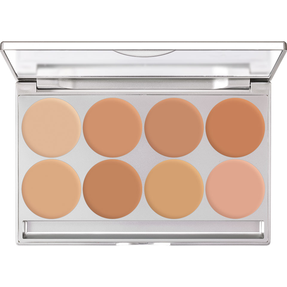 Kryolan Ultra Foundation Mirror Palette, Bridal, 8Colors — photo 3