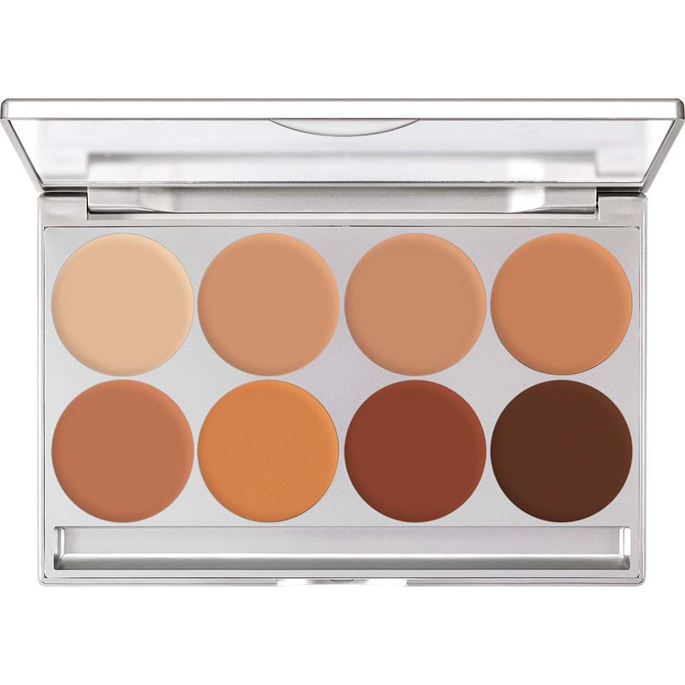 Kryolan Ultra Foundation Mirror Palette, Bridal, 8Colors — photo 4