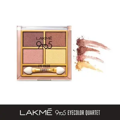 Lakme 9 to 5 Eye Color Quartet Eye Shadow Desert Rose 7g