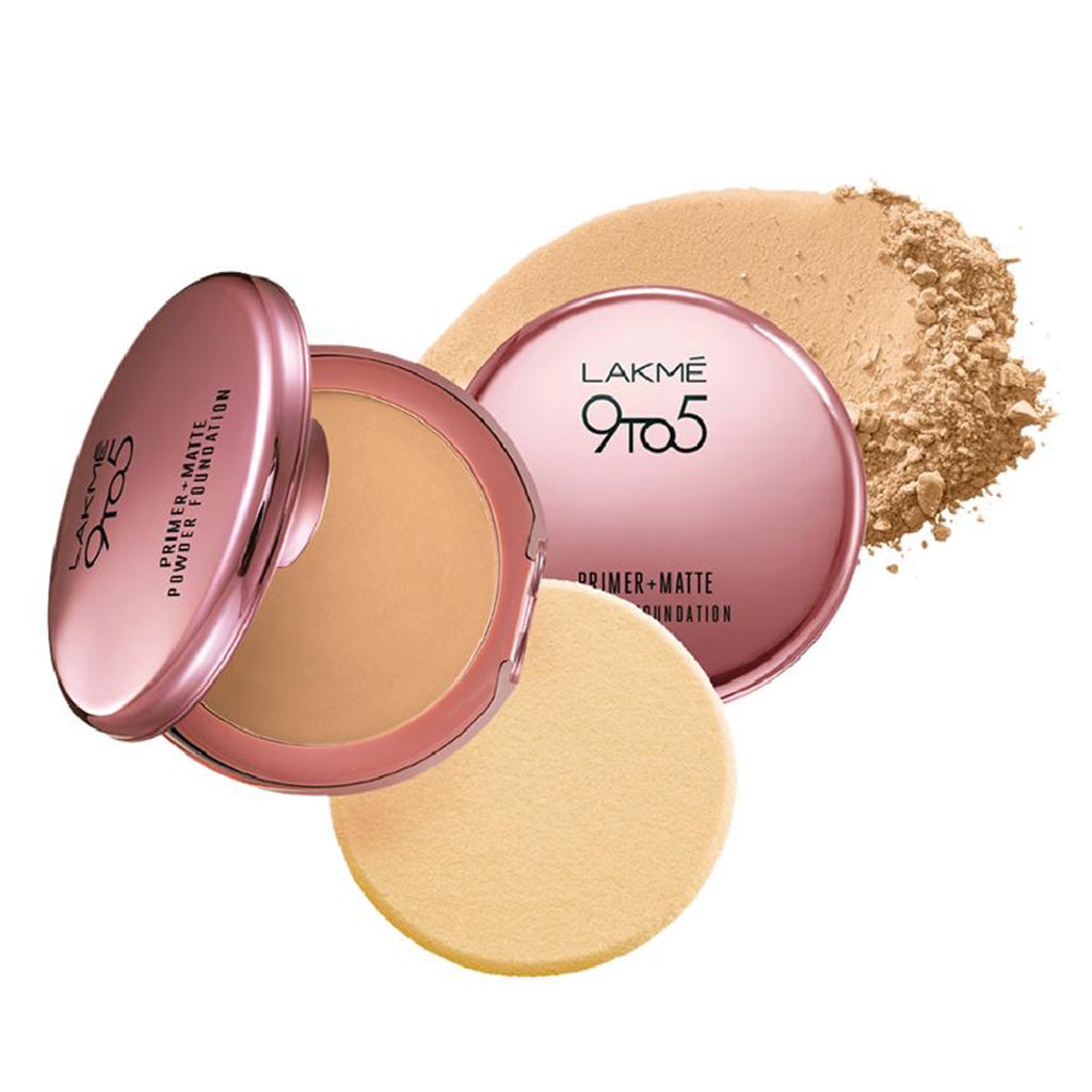 LAKME 9 TO 5 POWERPLAY PRIMING POWDER FOUNDATION SILKY GOLDEN
