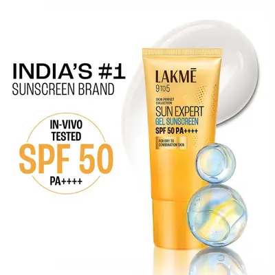LAKME 9 TO 5 SUN EXPERT GEL SUNSCREEN SPF50 PA++++ 100G
