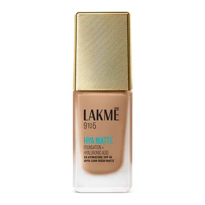 LAKME 9 TO 5 SUN EXPERT HYA MATTE FOUNDATION +HYALURONIC ACID W320 WARM CARAMEL 25ML