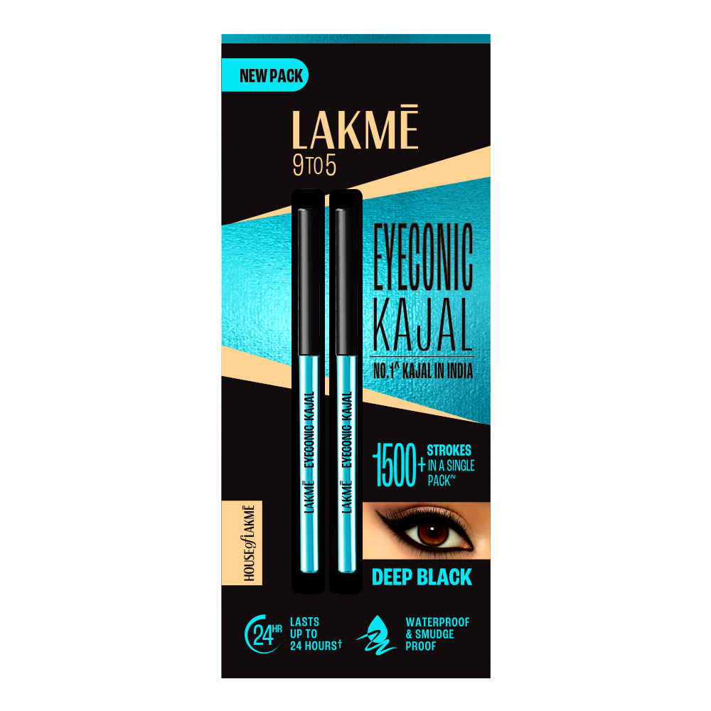 Lakme India Lakmē 9 to 5 Eyeconic Kajal Twin Pack