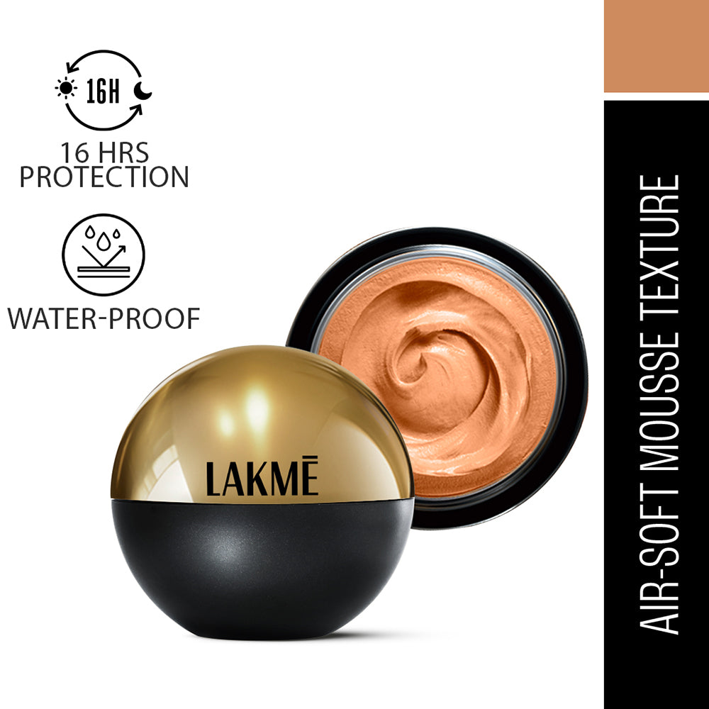 Lakme India Lakmē Xtraordin-airy Mattereal Mousse Foundation, 03 Golden Sand — photo 3
