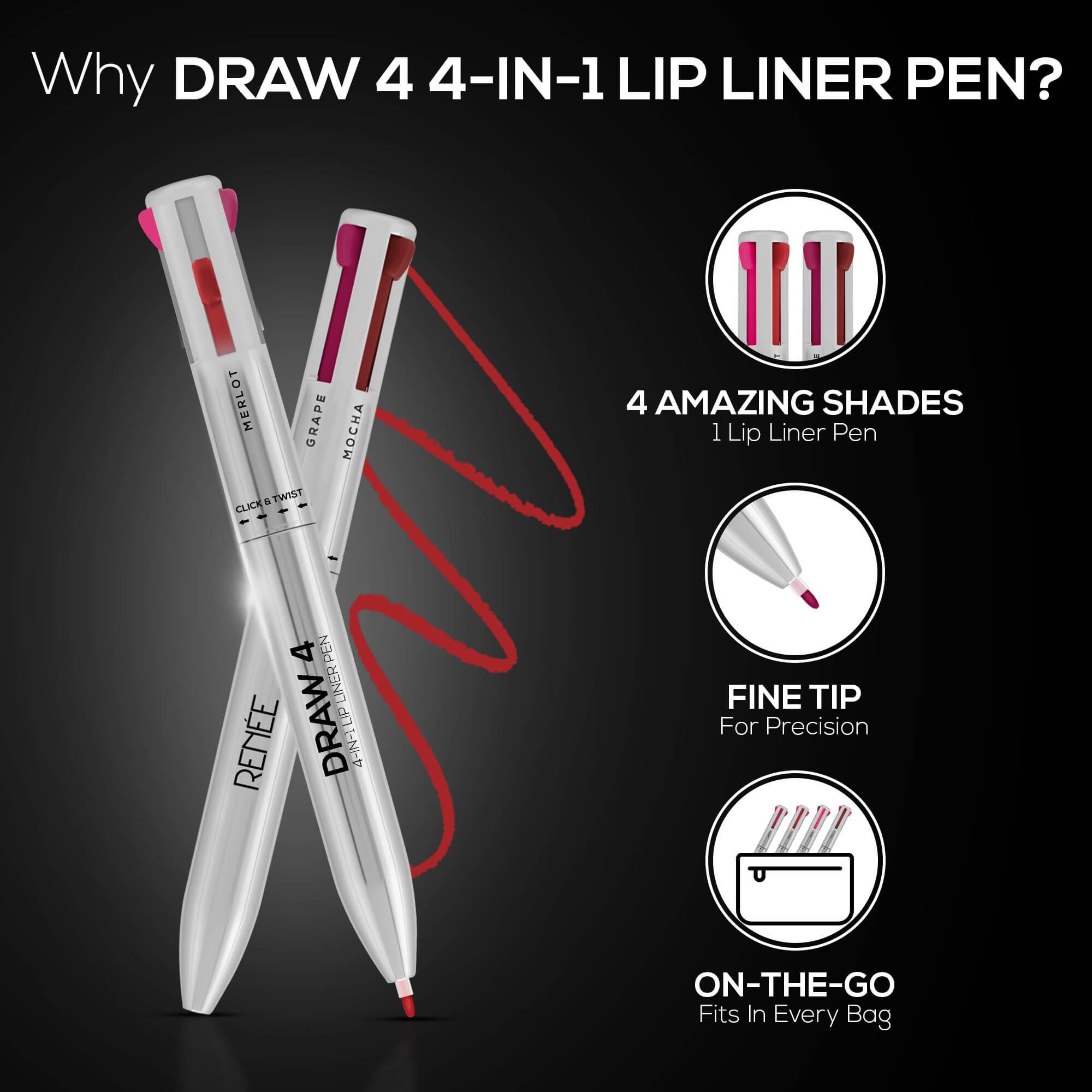 Lips RENEE Draw 4 4-IN-1 Lip Liner — photo 3