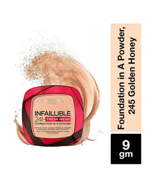 LOREAL PARIS INFAILLIBLE 24H FRESH WEAR FOUNDATION IN A POWDER 245 GOLDEN HONEY 9G