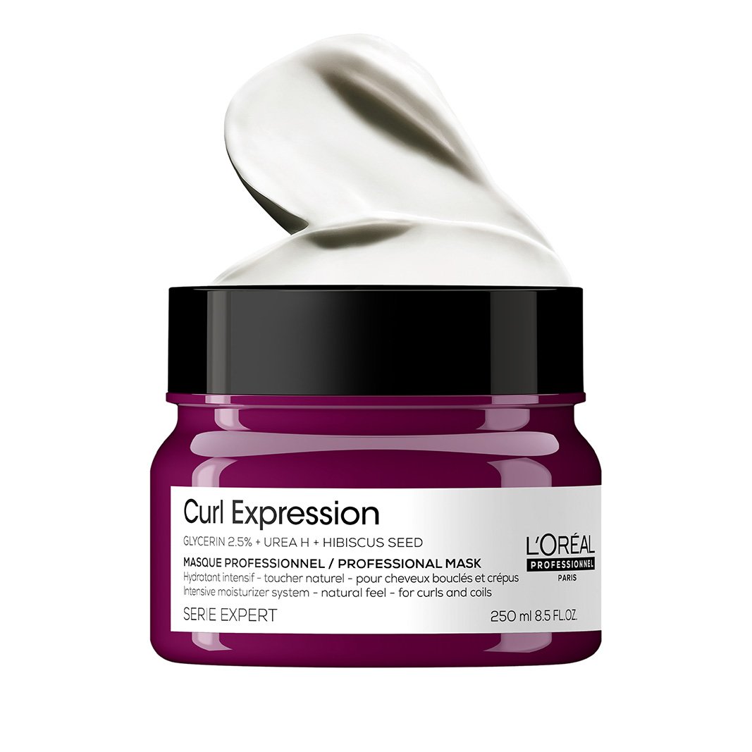 LOREAL PROFESSIONNEL CURL EXPRESSION GLYERIN 2.5%+UREA H+HIBISCUS SEED MASK 250ML