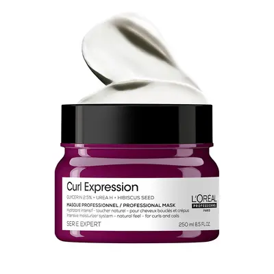LOREAL PROFESSIONNEL CURL EXPRESSION GLYERIN 2.5%+UREA H+HIBISCUS SEED MASK 250ML