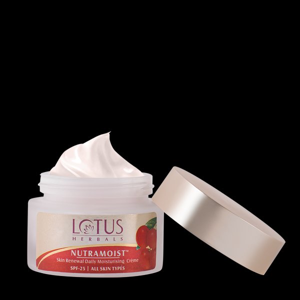 LOTUS HERBALS NUTRAMOIST SKIN RENEWAL DAILY MOISTURISING CREME SPF25 50G — photo 2