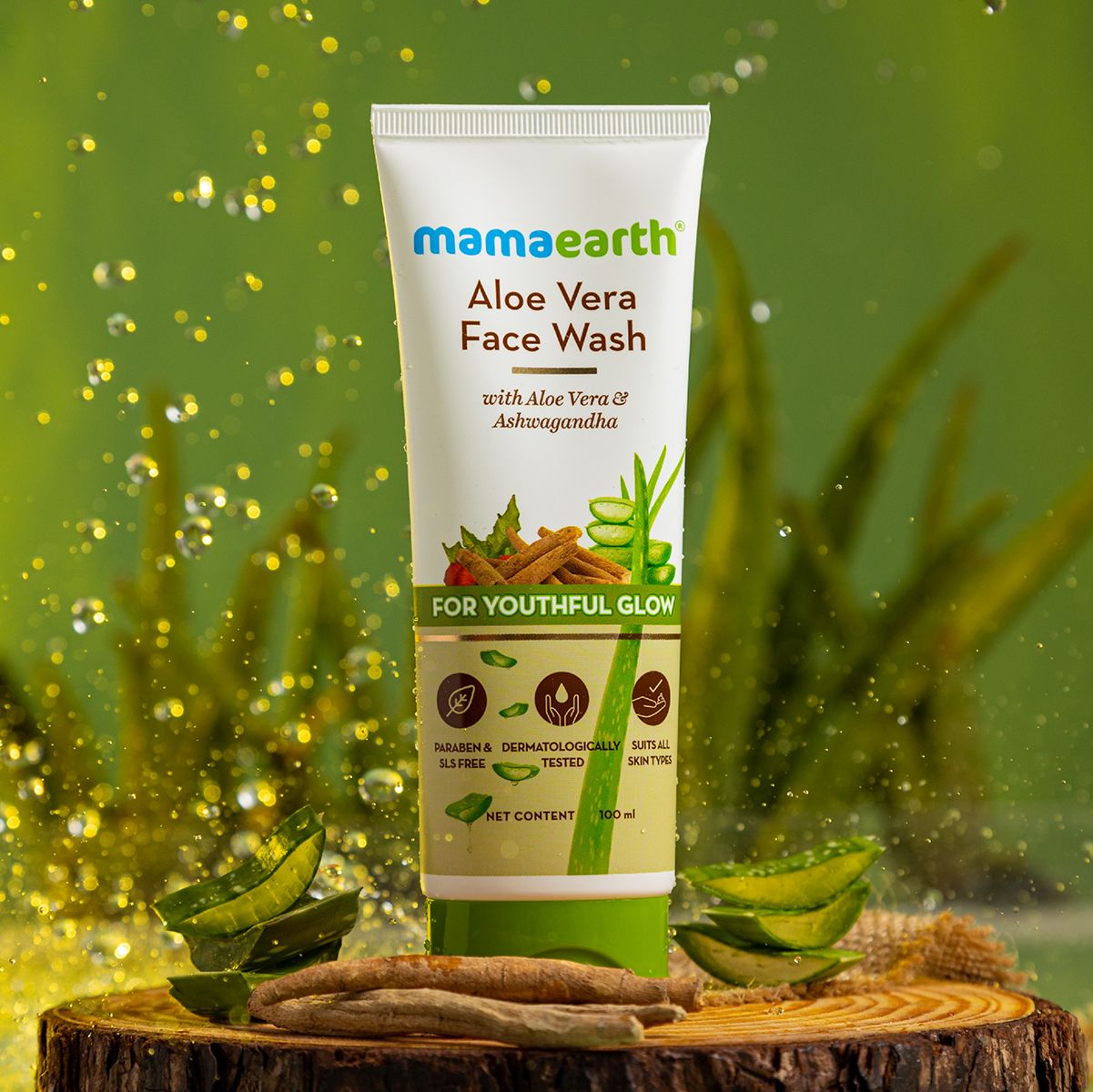 MAMA EARTH ALOE VERA FACE WASH 100ML — photo 3