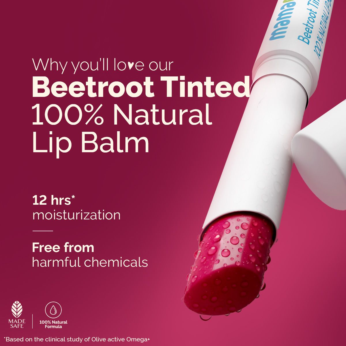 MAMA EARTH BEETROOT TINTED LIP BALM 2G — photo 3