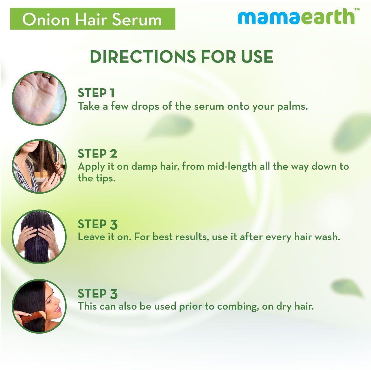 MAMA EARTH ONION HAIR SERUM 100ML — photo 3