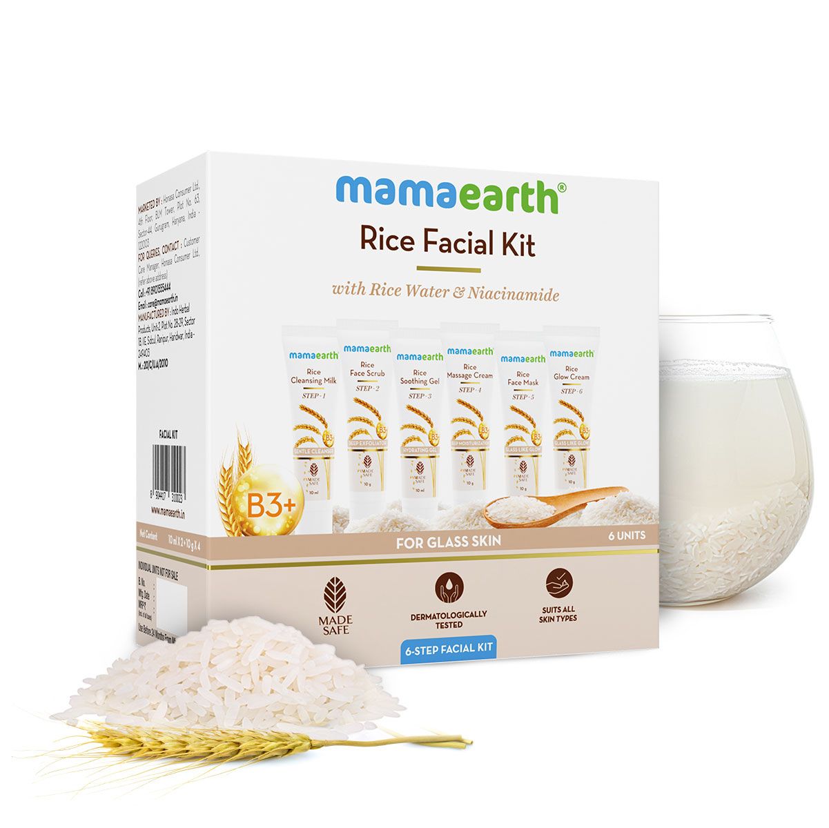 MAMA EARTH RICE 6STEP FACIAL KIT 60G — photo 2