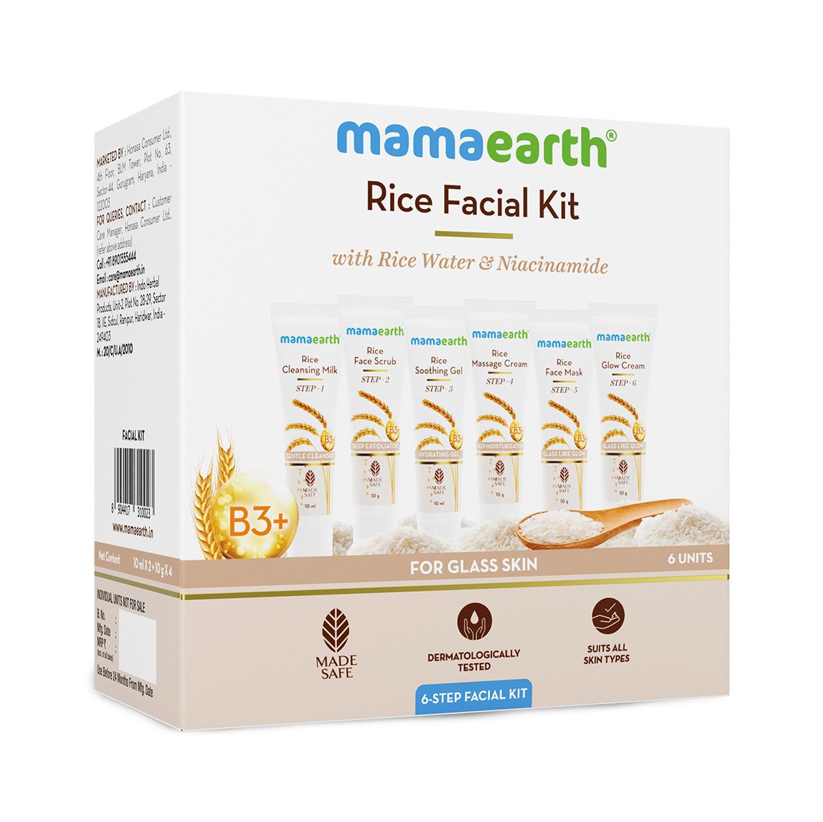MAMA EARTH RICE 6STEP FACIAL KIT 60G — photo 4