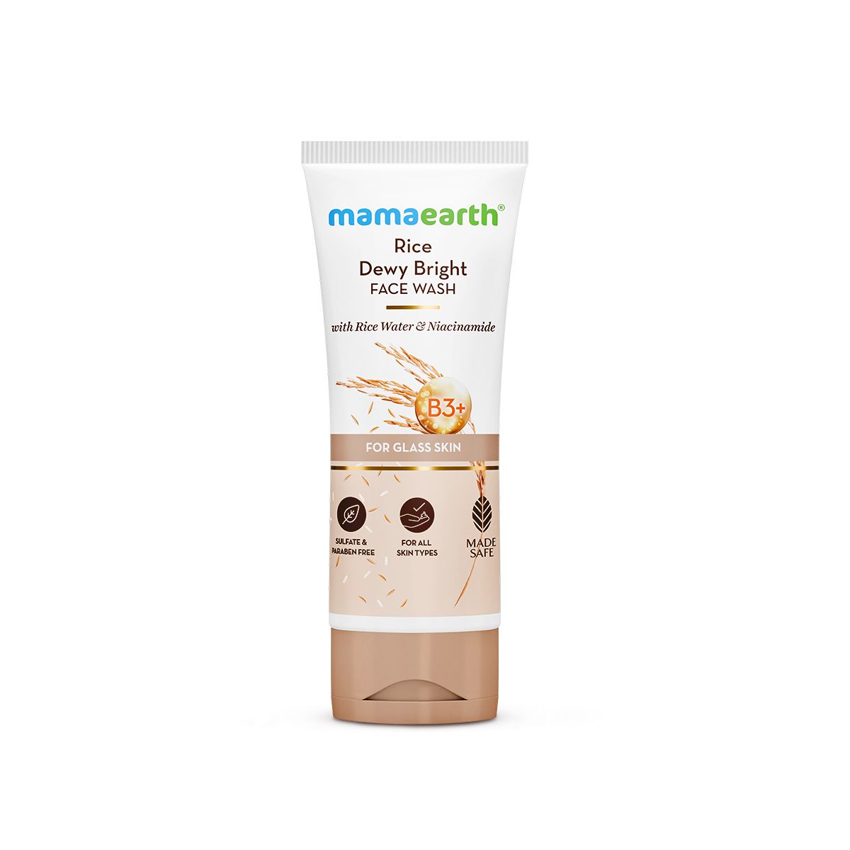MAMA EARTH RICE DEWY BRIGHT FACE WASH 100ML