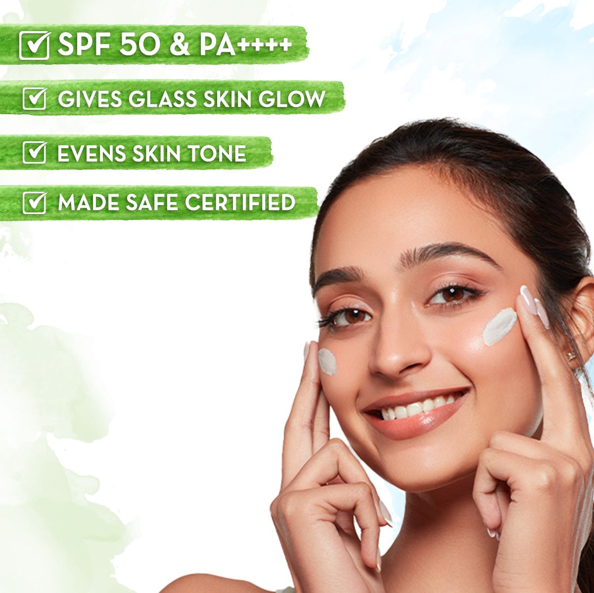 MAMA EARTH RICE WATER DEWY SUNCREAM SPF 50 50GM — photo 3