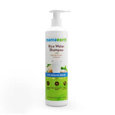 MAMA EARTH RICE WATER STRENGTHENING SHAMPOO RICE WATER & KERATIN 250ML
