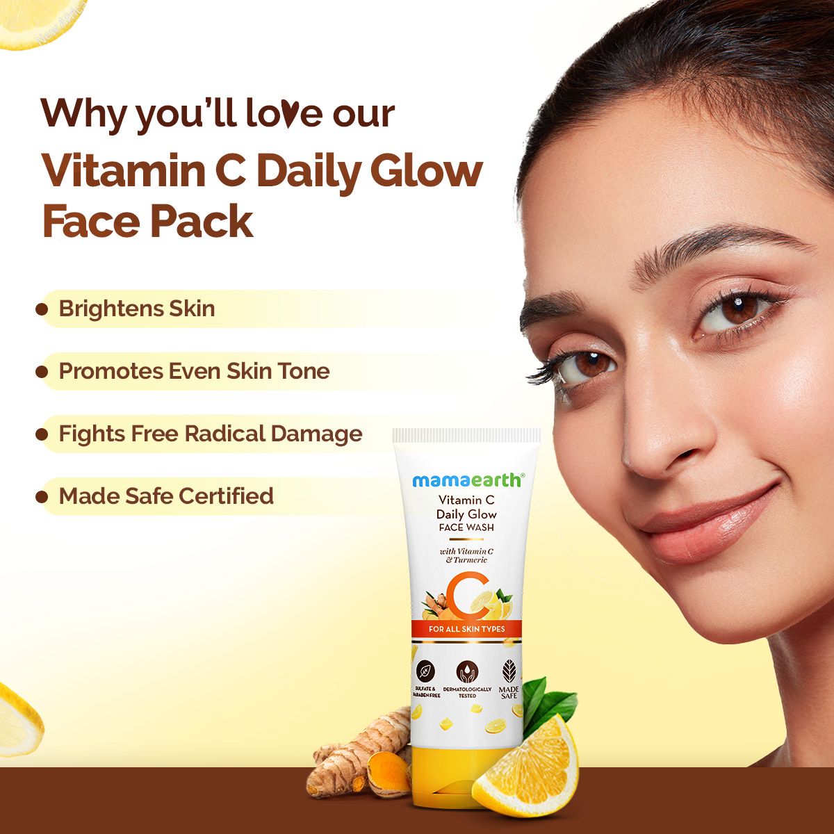 MAMA EARTH VITAMIN C DAILY GLOW FACE WASH 100ML — photo 4