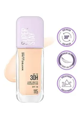 Maybelline New York Super Stay Lumi Matte Foundation, 115
