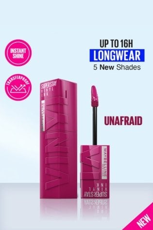 Maybelline New York Superstay Vinyl Ink Liquid Lipstick, Unafraid