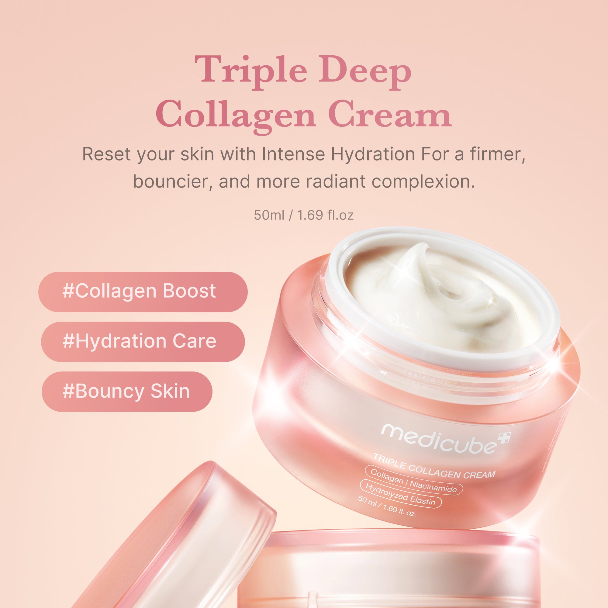 MEDICUBE TRIPLE COLLAGEN CREAM 50ML — photo 2