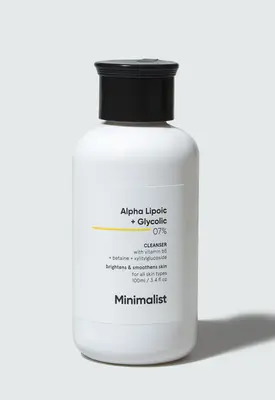 MINIMALIST ALPHA LIPOIC + GLYCOLIC 07% CLEANSER 100ML