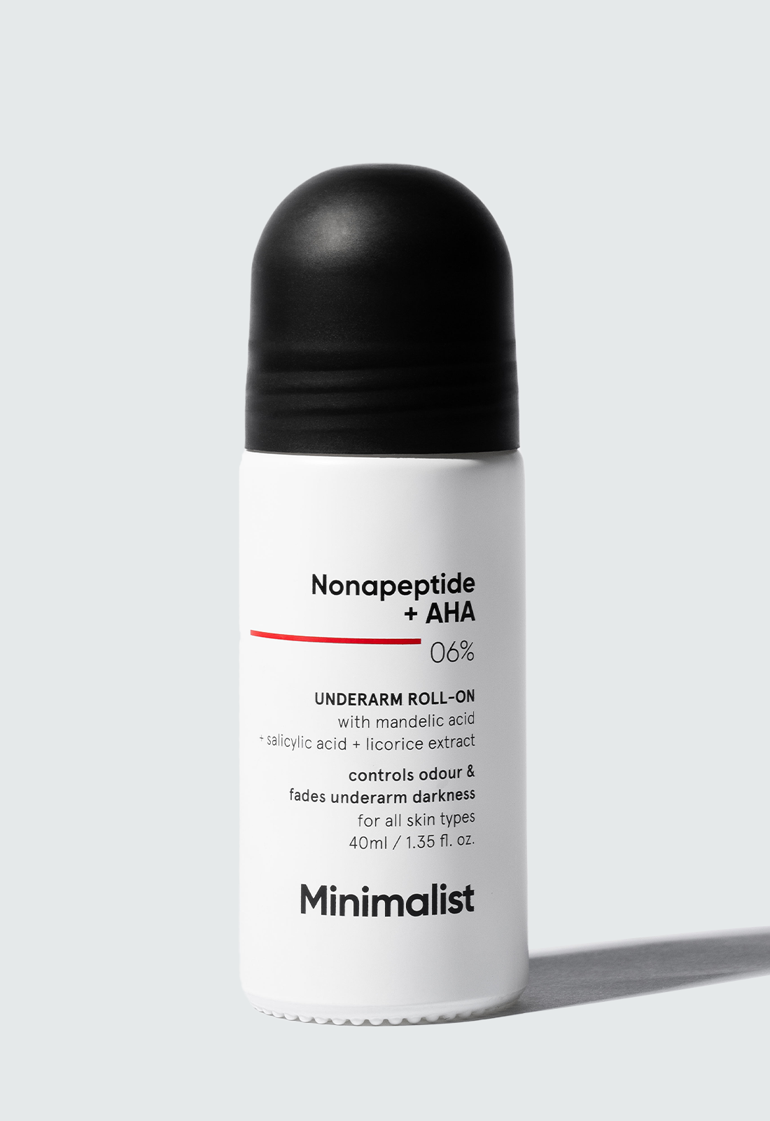MINIMALIST NONAPEPTIDE +AHA 06% UNDERARM ROLL ON 40ML