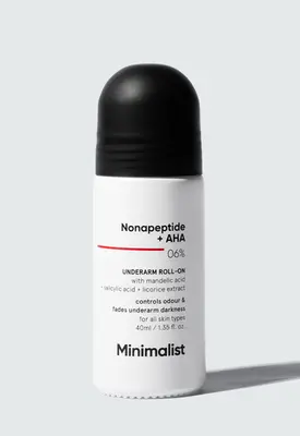 MINIMALIST NONAPEPTIDE +AHA 06% UNDERARM ROLL ON 40ML