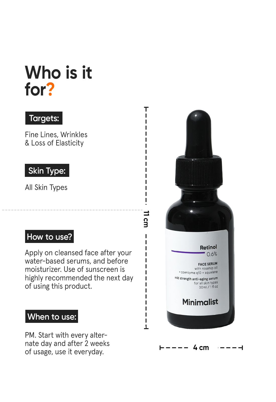MINIMALIST RETINOL 0.6% FACE SERUM 30ML — photo 3