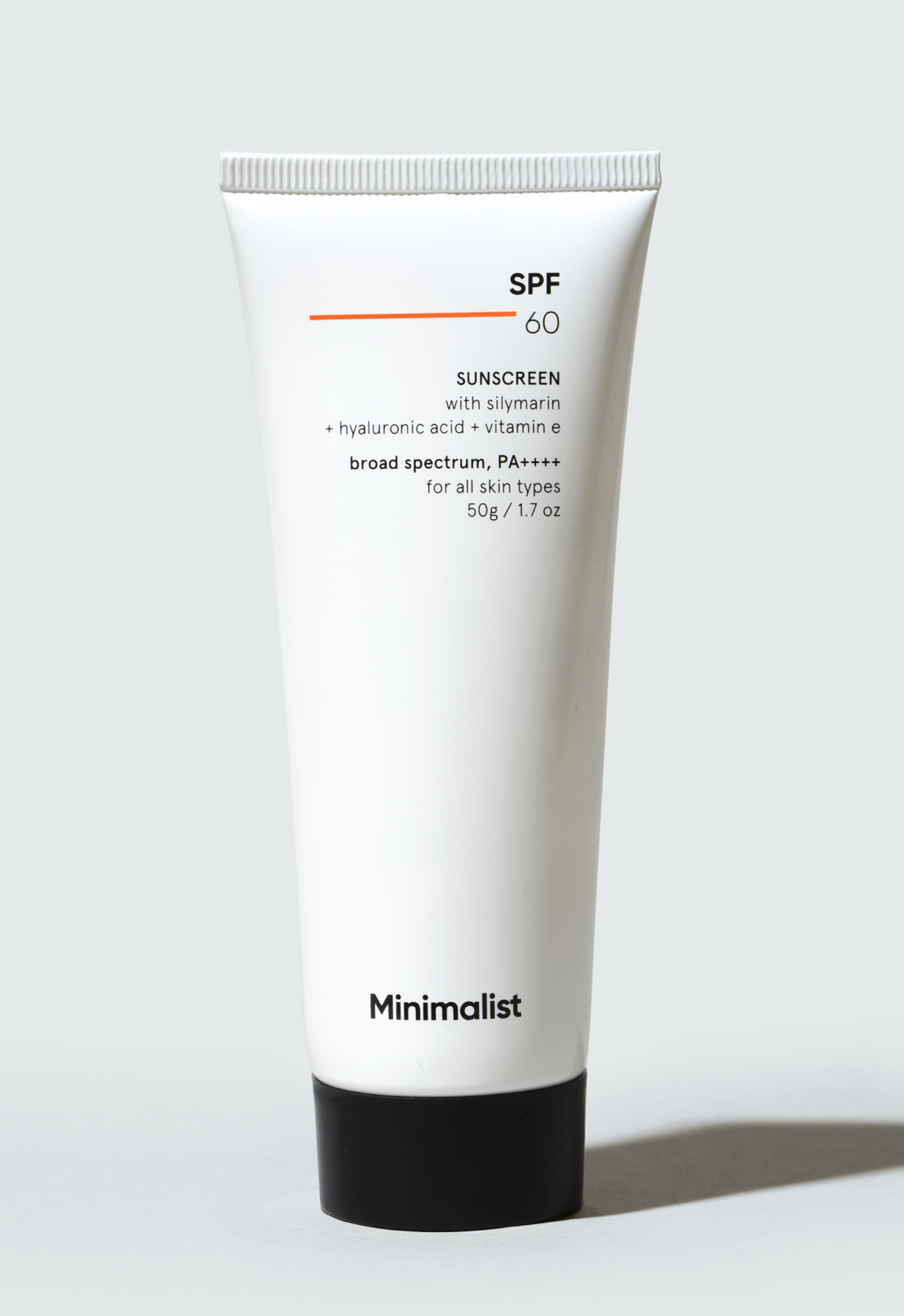 MINIMALIST SPF 60 SUNSCREEN WITH SILMARIN + HYALURONIC ACID+VITAMIN E 50G