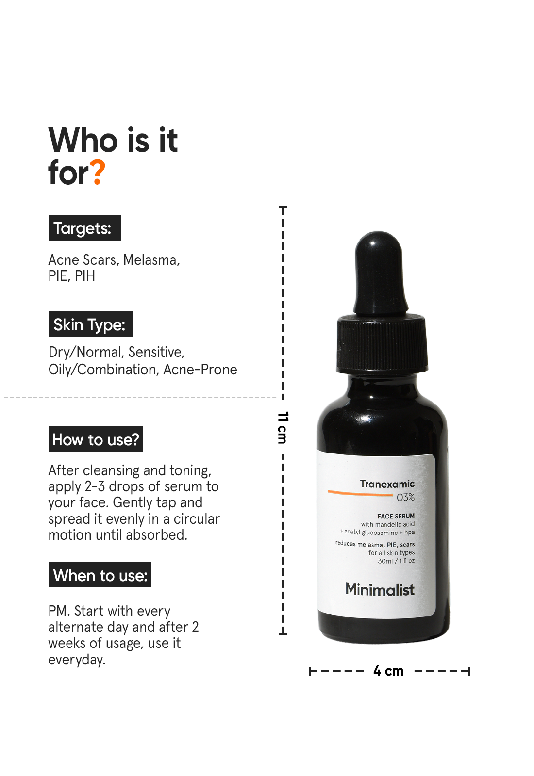MINIMALIST TRANEXAMIC 03% FACE SERUM 30ML — photo 3