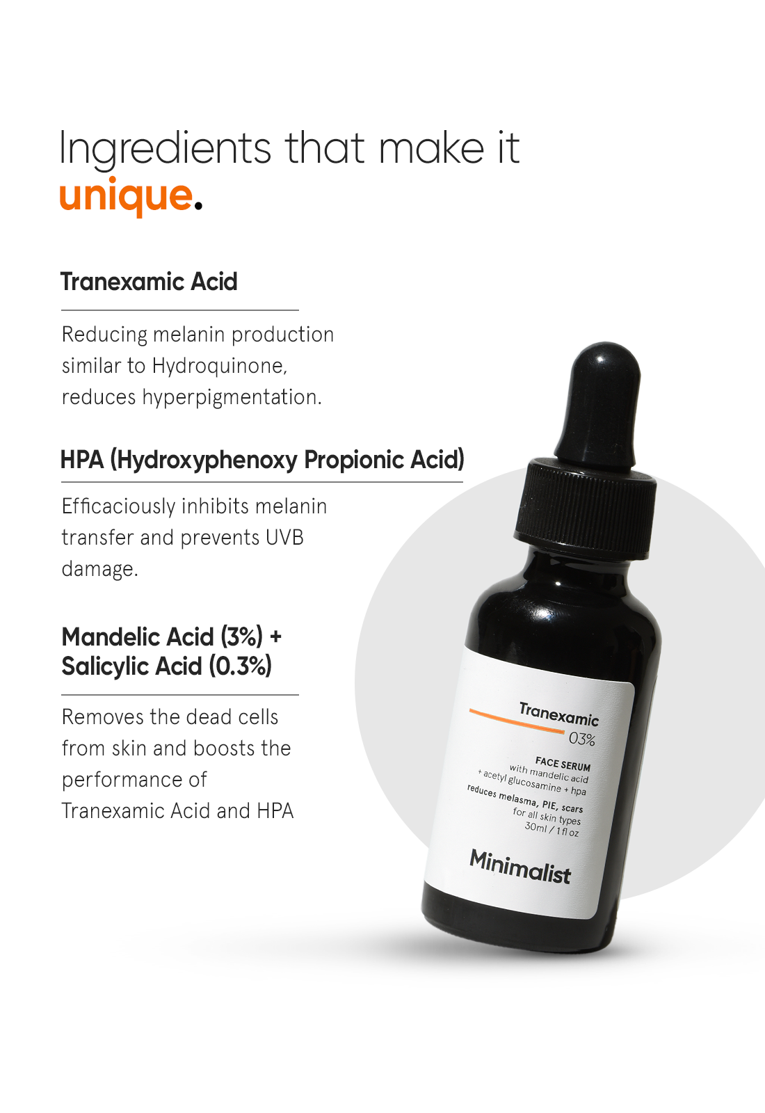 MINIMALIST TRANEXAMIC 03% FACE SERUM 30ML — photo 4