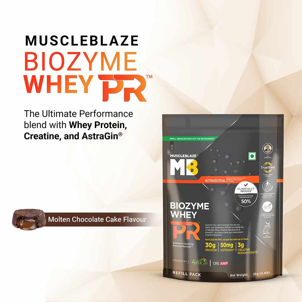MUSCLE BLAZE BIOZYME WHEY PR CHOCOLATE FUDGE FLAVOUR 2KG — photo 2