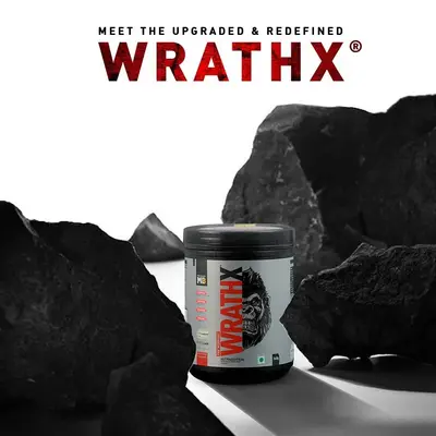 MUSCLE BLAZE PRE WORKOUT WRATHX 340G — FRUIT FURY