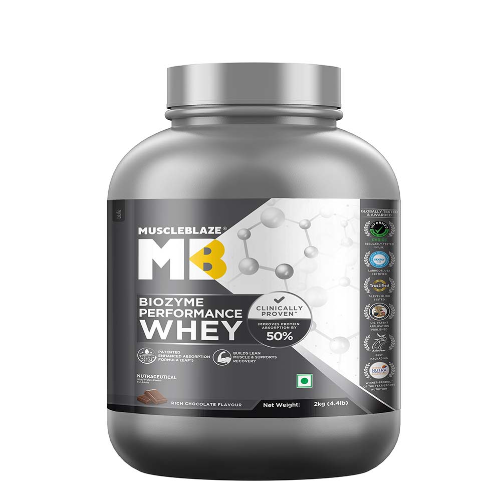 MUSCLEBLAZE BIOZYME PERFORMANCE WHEY RICH CHOCOLATE 2KG