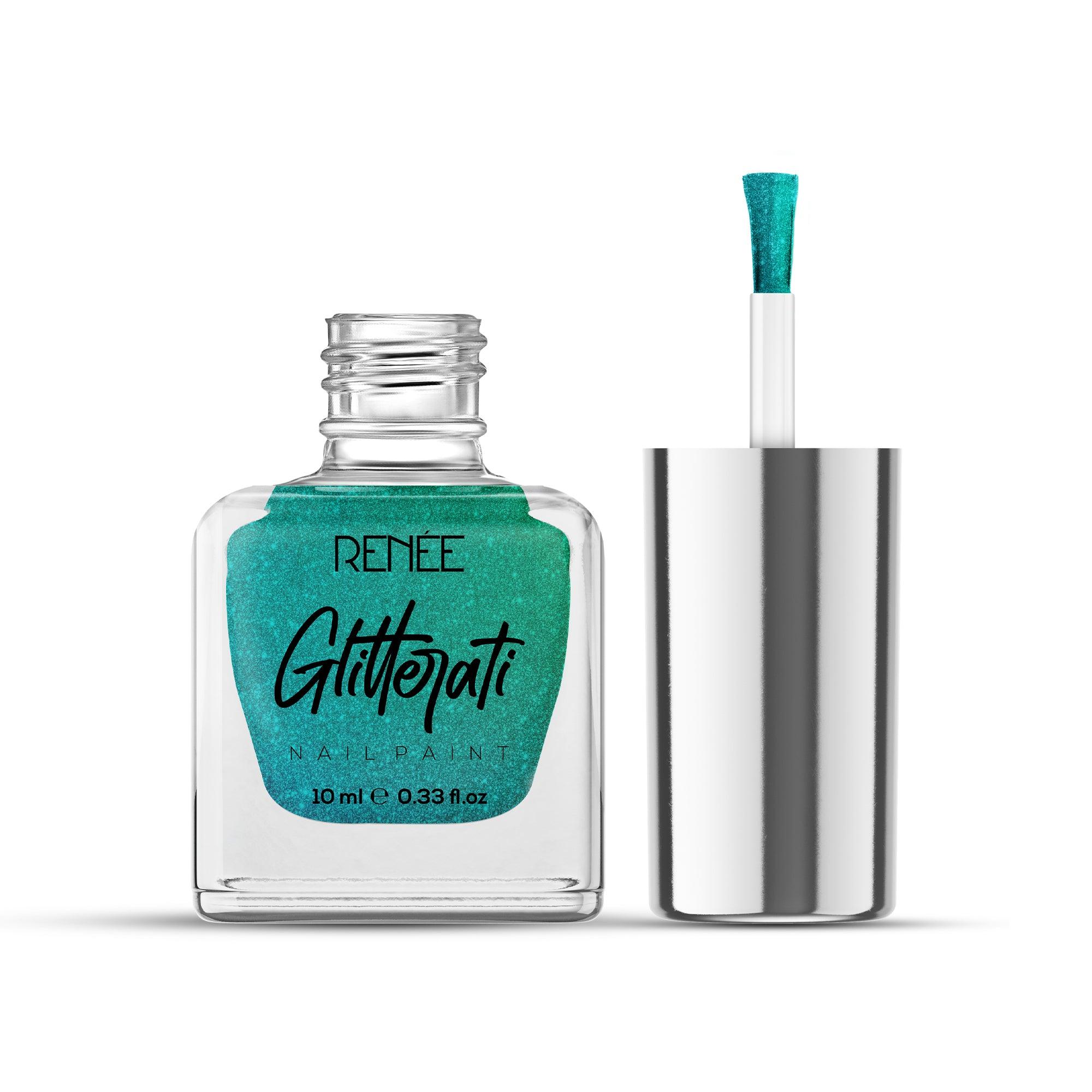 Nails RENEE Glitterati Nail Paint 10ml, Purple Galaxy — photo 2