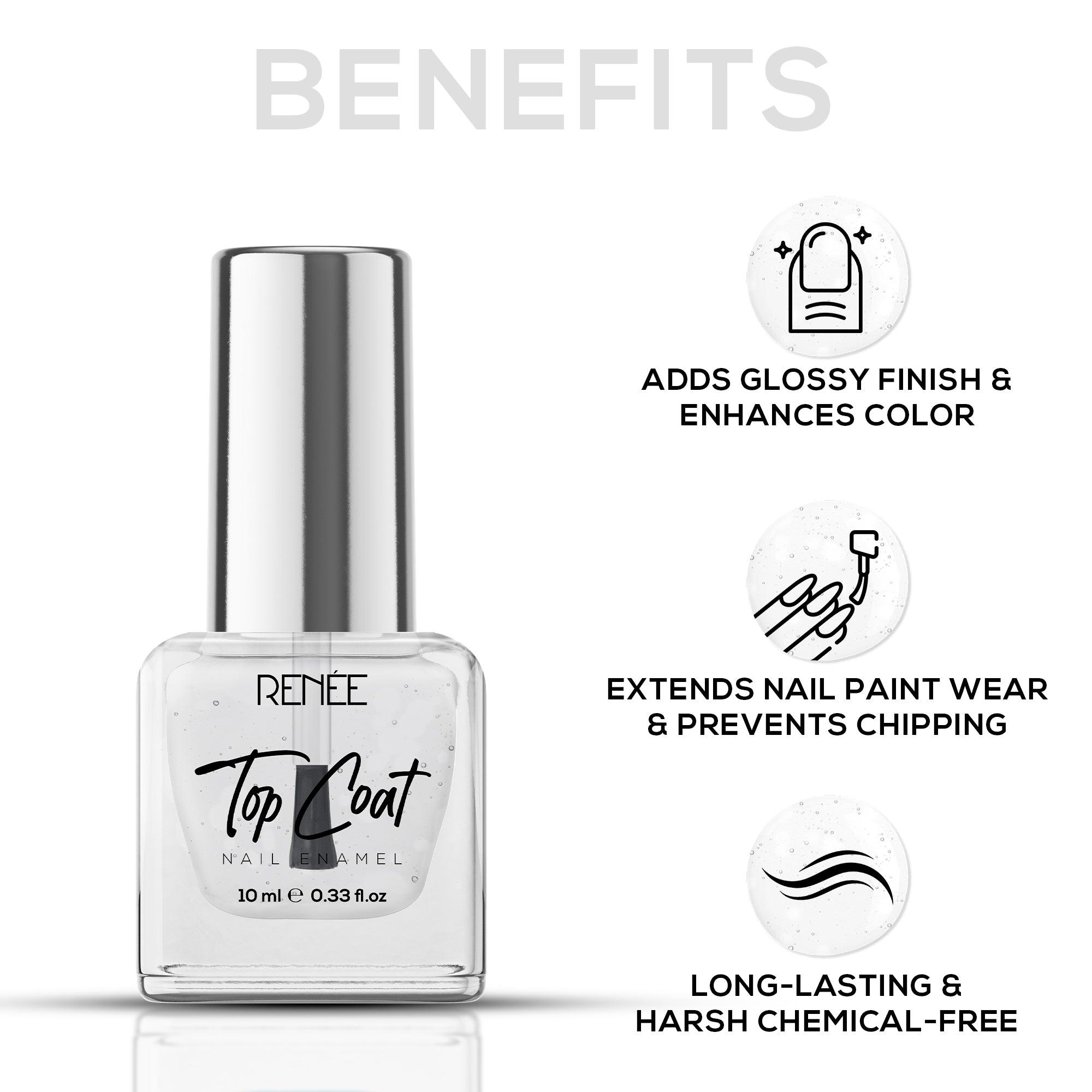 Nails RENEE Top Coat Nail Enamel 10 ml — photo 3
