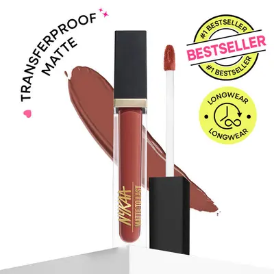 Nykaa Matte To Last ! Transferproof Liquid Lipstick - Madras Kaapi -05