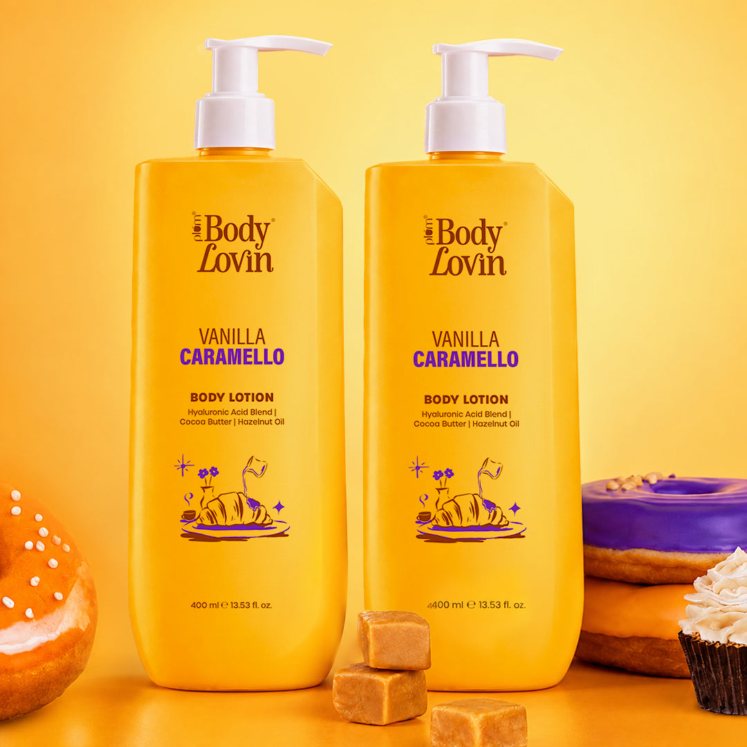 PLUM BODY LOVIN BODY LOTION WITH VANILLA CAEAMELLO 400ML