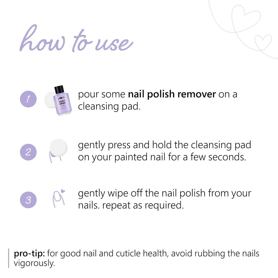 PLUM COLOR AFFAIR NAIL POLISH REMOVER — photo 2