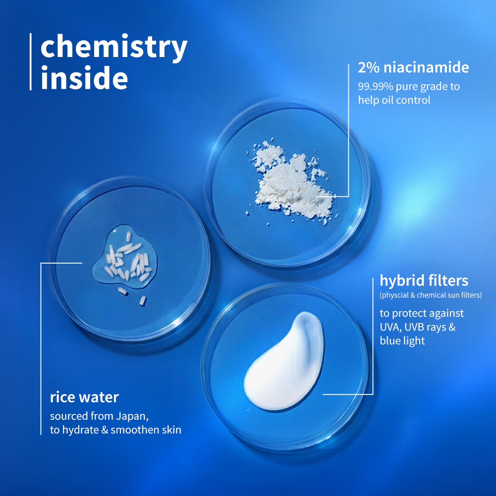 Plum Goodness 2% Niacinamide & Rice Water SPF 50 PA++++ Hybrid Sunscreen (50 g) - Pack of 2 — photo 3