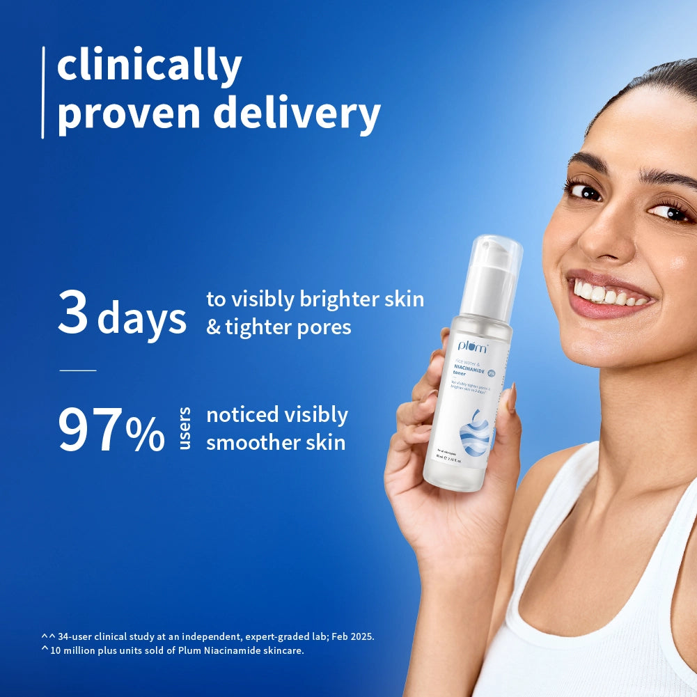Plum Goodness 3% Niacinamide & Rice Water Toner for Bright Skin, 150 ml x 2 — photo 2