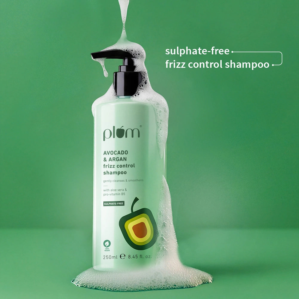 Plum Goodness Avocado & Argan Frizz Control Shampoo