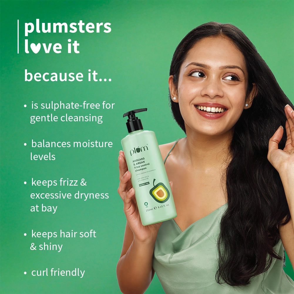 Plum Goodness Avocado & Argan Frizz Control Shampoo — photo 4