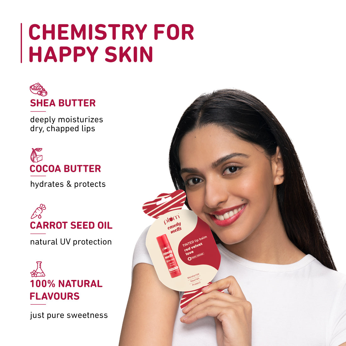 Plum Goodness Candy Melts Red Velvet Love Tinted Lip Balm — photo 4