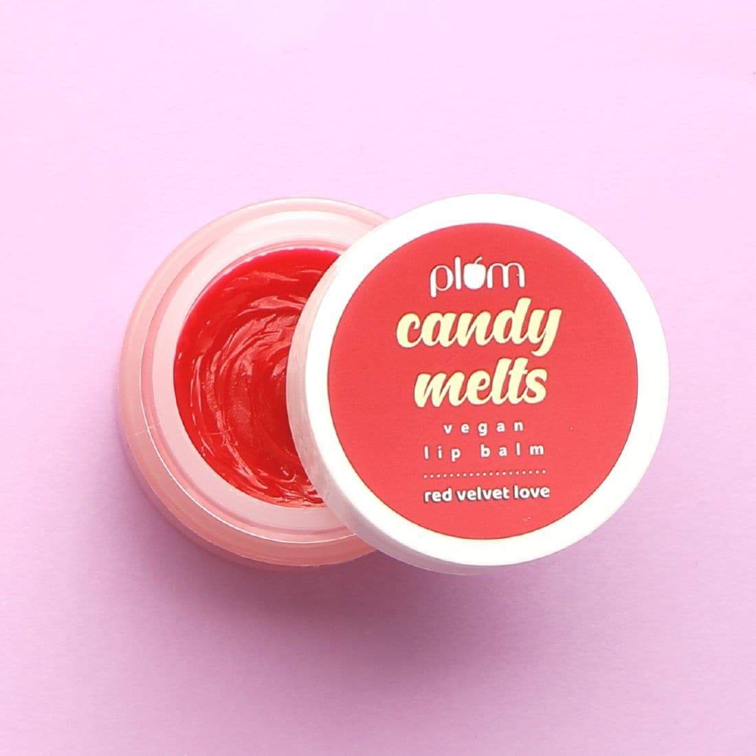 Plum Goodness Candy Melts Vegan Lip Balm, Red Velvet Love — photo 2