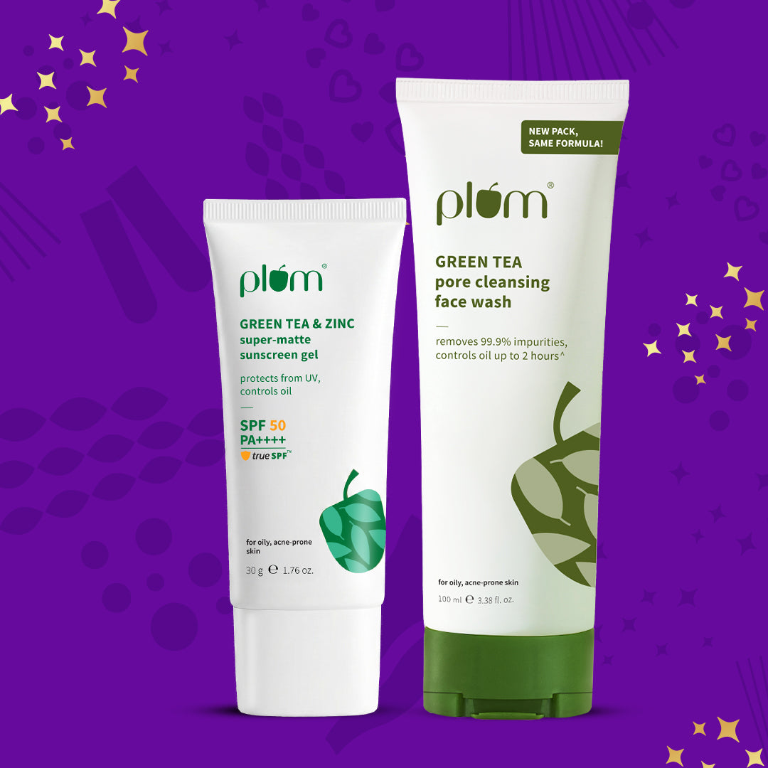 Plum Goodness Green Tea Cleanse & Protect Duo (Face wash & Sunscreen) — photo 2