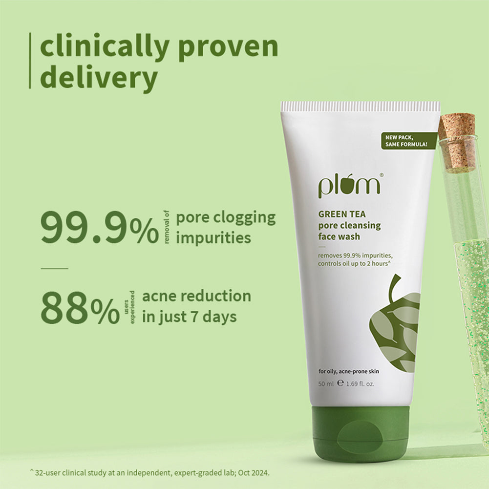 Plum Goodness Green Tea Pore Cleansing Face Wash, 50 ml — photo 2